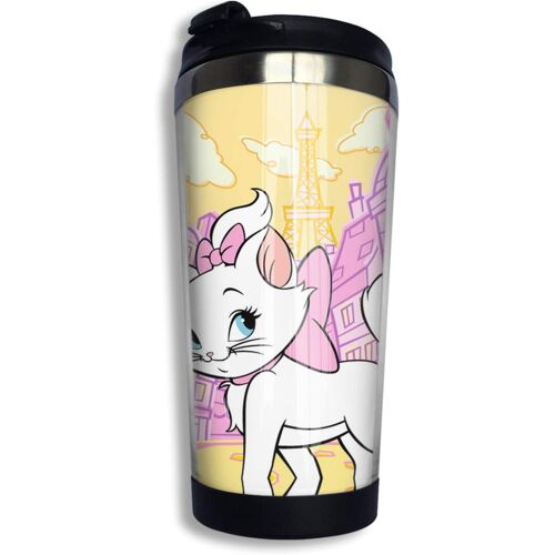 Aristocats Cute Cartoon Coffee Cups Tumblers Vacuum Travel Mug Customize Art Coffee Cup With Lids 13.5 Oz Fit Ice Drinks And Hot Beverage