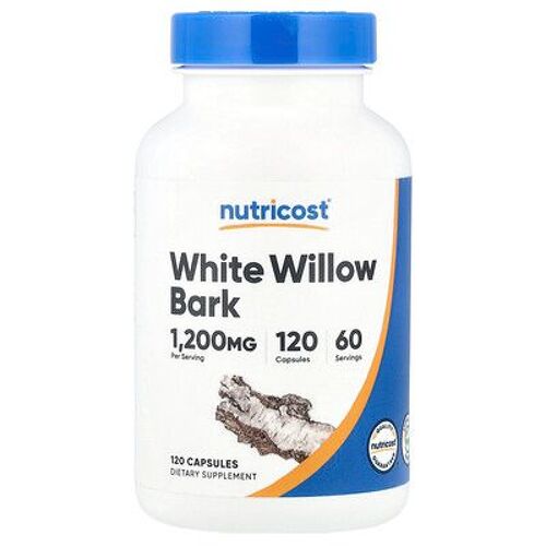 Nutricost, Écorce De Saule Blanc, 1200 Mg, 120 Capsules (600 Mg Par Capsule) 