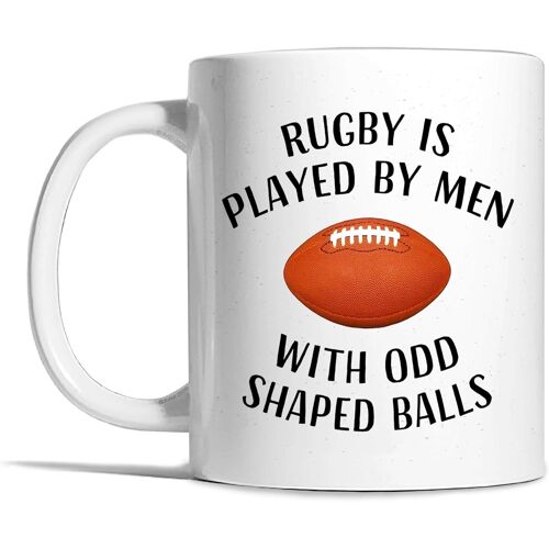 Rugby Mug, Rugby Ball Mug, Rugby Player Gift, Rugby Mug For Men, Rugby Player Mug, Rude Mug, Mens Gift, Husband Birthday Gift, Odd Shaped Ball Mug, Rugby Gifts For Men