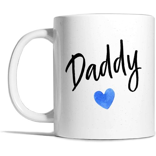 Plain Daddy (Blue Heart) Mug - Kingam, Daddy Mug, New Parent Gift, Fathers Day Gift, Daddy To Be Gift, Pregnancy Reveal, Mens Gift, Daddy Birthday Gift, Thank You Daddy Gift