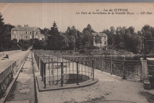 Carte Postale De Montsauche Les Settons (Nièvre) Lac Des Settons : Les Puits De Surveillance De La Digue (Réf.22)