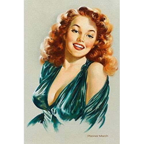 March Planner: Planner March 2021 Undated Daily Organizer 2 Pages A Day Pin Up