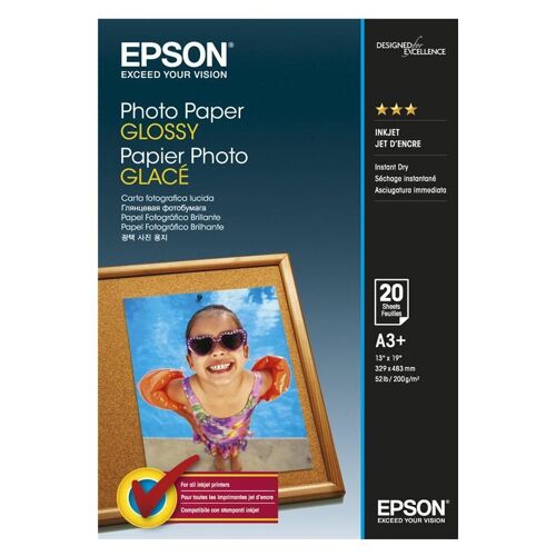 Epson - Brillant - A3 Plus (329 x 483 mm) - 200 g/m² - 20 feuille(s) papier photo - pour Expression Photo HD XP-15000; SureColor P706, SC-P405; WorkForce WF-7720, 7725, 7840, 7845
