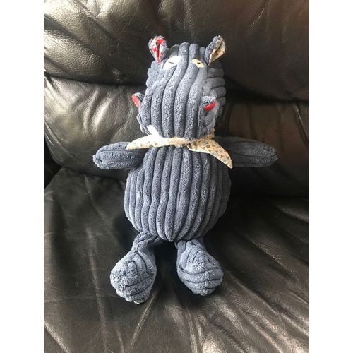 Doudou Peluche Crocodile Bleu Déglingos 30cm