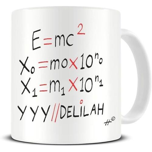 Yyy // Delilah-Pourquoi Pourquoi Pourquoi-Tom Jones-Science Equation Joke-Geek-Official Ceramic Coffee/Tea Mug-David Haldane Cartoons