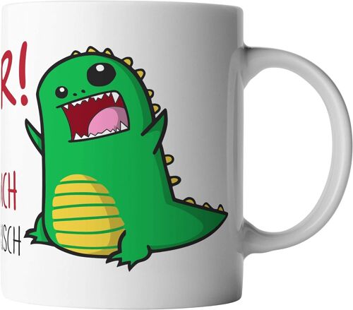 Tasse Avec "Je T'aime Comme Aucune Loutre!" Conception Blanc Rouge