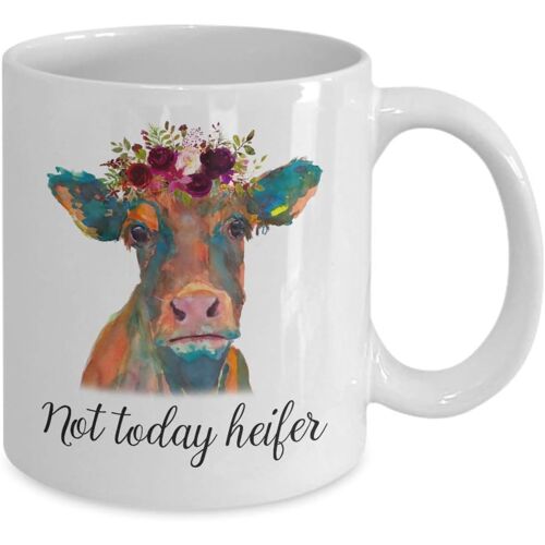 Ce N'est Pas Une Vache Aujourd'hui. J'aime La Tasse De Vache. Tasse D'élevage Drôle, Tasse Homme Et Femme D'agriculteur