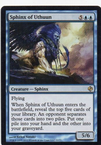 Magic Mtg - Sphinx D'uthuün (Duel Decks: Venser Vs. Koth) Rare Anglais