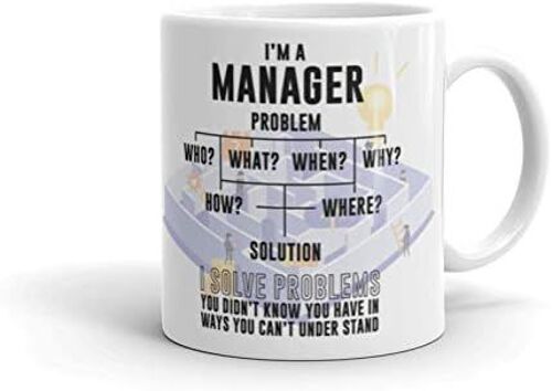 Tasse I_M A Manager, Tasse Blanche, Nouveauté, Cadeau De Noël