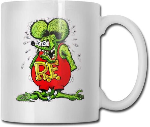 Rat Fink Tasses À Café Tasse À Thé Tasse À Café En Céramique Tasses De Décoration Thé ? Tasses À Café Pour Café, Thé, Cacao Ou Chocolat. (12 Oz)