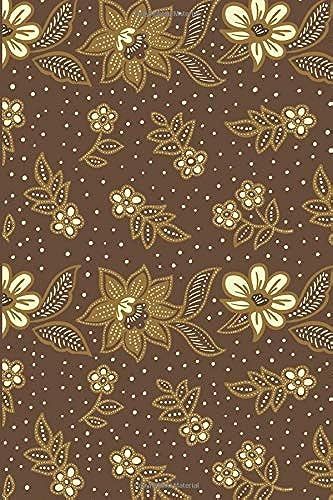 Vintage Floral Batik Pattern - Lined Notebook & Journal