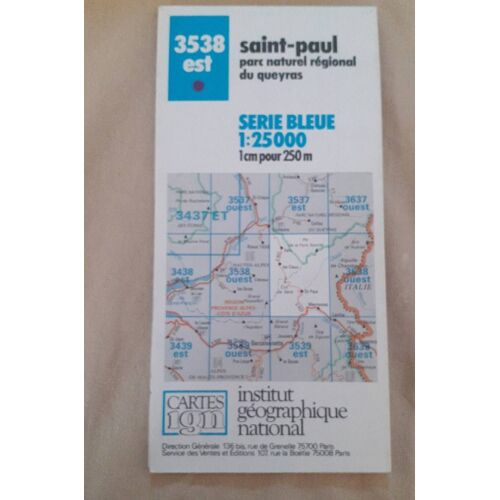 Carte Ign 3538 Est Saint-Paul