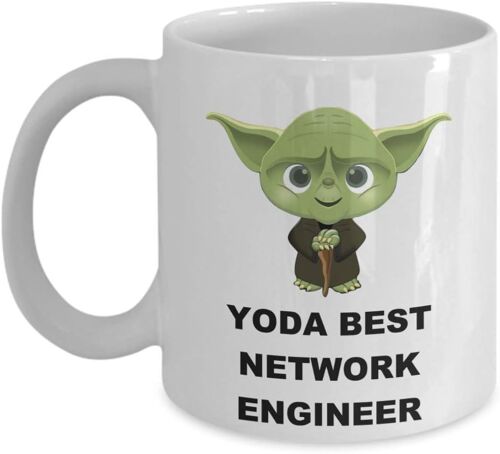 Yoda Meilleur Ingénieur Réseau ? Cadeaux De Fête D'anniversaire De Noël Pour Le Personnel Des Employés, Mari, Femme, Homme, Femme, Fils, Fille, Star Wars Jedi Mug À Café