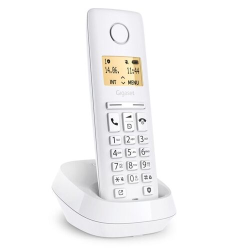 Gigaset PURE 100 Téléphone analog/dect Identification de l'appelant Blanc