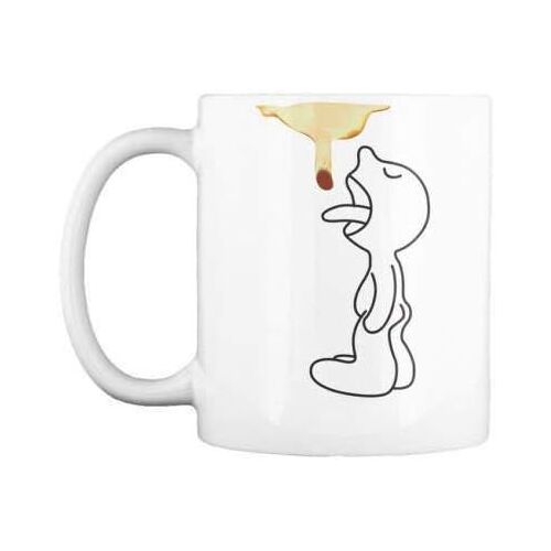 Tasse À Café Drôle Mr P Lick En Céramique Blanche, 11oz