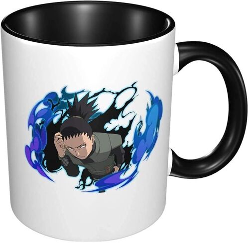 Betteraves Anime Modèle 3d Shikamaru Nara Tasses À Café En Céramique Tasse Tasse-Noir-Taille Unique