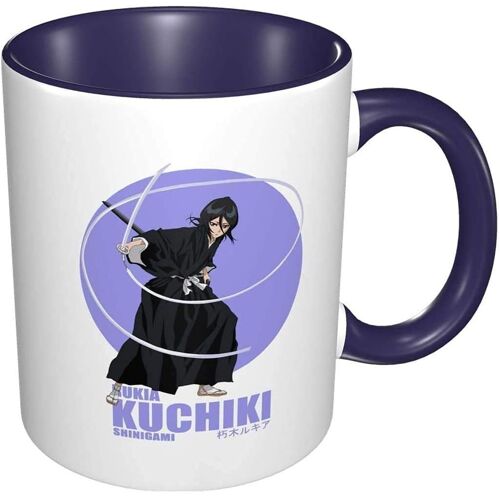 Betteraves Anime Modèle 3d Shinigami Kuchiki Rukia Tasses À Café En Céramique Tasse Tasse-Marine-Taille Unique