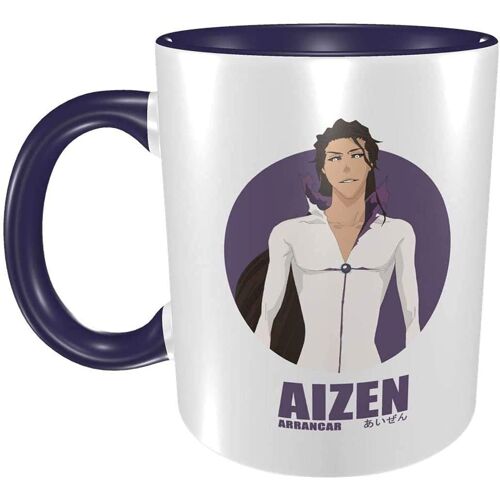 Betteraves Anime Motif 3d Aizen Sousuke Shinigami Tasses À Café En Céramique Tasse Tasse-Marine-Taille Unique