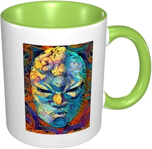 Betteraves Anime Motif 3d Jojos Bizarre Tasses À Café En Céramique Tasse Tasse-Vert-Taille Unique