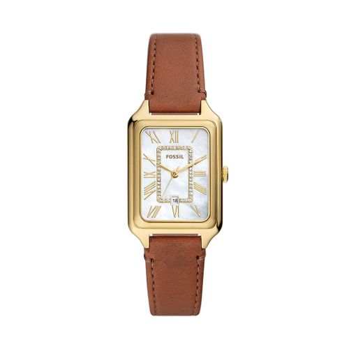 Montre Femme Fossil En Cuir Litehide? Marron Etanche