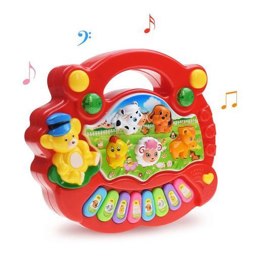 Jouet Qui Imite Le Cri Des Animaux, Avec Clavier Pour Faire De La Musique, 2 Types, Animaux De La Ferme Et Piano Pour Bébés