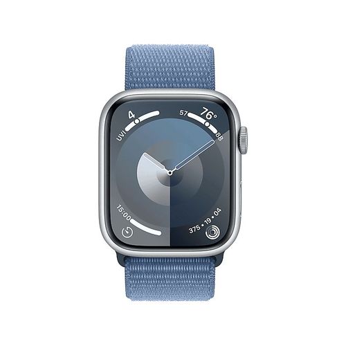 Apple Watch Series 9 GPS - Boîtier Aluminium 45 mm Argent - Bracelet Boucle