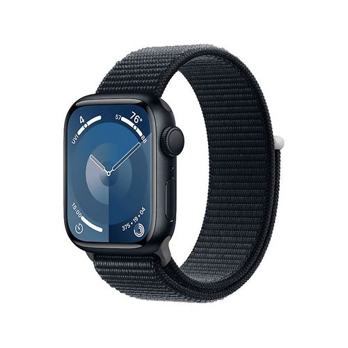 Apple Watch Series 9 GPS - Boîtier Aluminium 41 mm Minuit - Bracelet Boucle