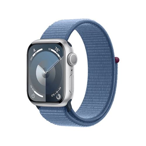 Apple Watch Series 9 GPS - Boîtier Aluminium 41 mm Argent - Bracelet Boucle