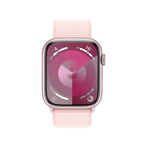 Apple Watch Series 9 GPS - Boîtier Aluminium 45 mm Rose - Bracelet Boucle
