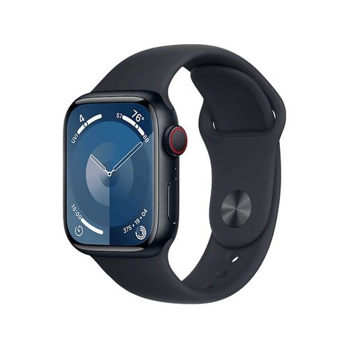 Apple Watch Series 9 GPS + Cellular - Boîtier Aluminium 41 mm Minuit - Bracelet M/L