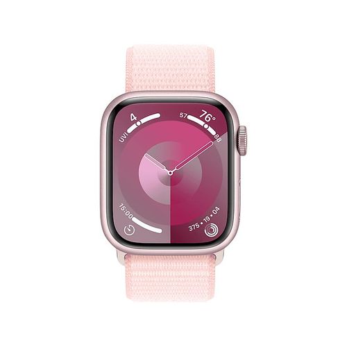Apple Watch Series 9 GPS - Boîtier Aluminium 41 mm Rose - Bracelet Boucle
