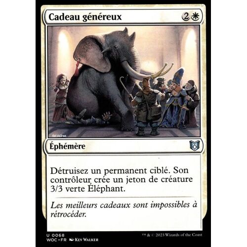 Cadeau Généreux - Magic - Commander - Les Friches D' Eldraine Vf - U - 68