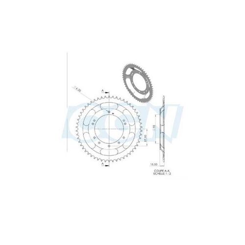 Couronne Cyclo Adaptable 103 Grimeca/Bernardi 54dts (D98) 10 Trous