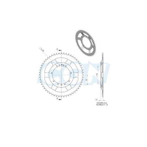 Couronne Cyclo Adaptable Mbk 51v/41 56dts (D94) 11 Trous