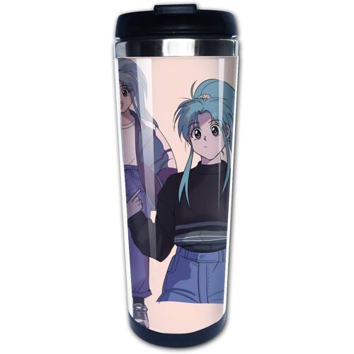 Maxgh Yu Yu Hakusho Tasse À Café Isolée Tasses À Café Tasse De Voyage Pour Boissons Chaudes Et Froides-Noir
