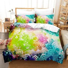 Housse De Couette En Microfibre ¿¿ Th¿¿Me Mandala Ensemble De Literie Zipp¿¿ En Comprenant Housse De Couette Et / Taie D'oreiller Ex¿¿Cution Fine (M