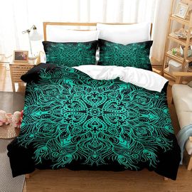 Housse De Couette En Microfibre ¿¿ Th¿¿Me Mandala Ensemble De Literie Zipp¿¿ En Comprenant Housse De Couette Et / Taie D'oreiller Ex¿¿Cution Fine (M