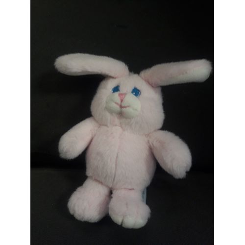 Doudou Petit Lapin Rose Yeux Bleus Gifi