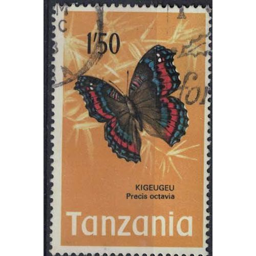 Tanzanie 1973 Oblitéré Used Bautterfly Papillon Precis Octavia Kigeugeu Su