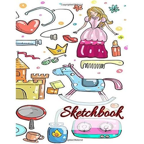 Sketchbook: Large Personalized Sketchbook: Sketching, Drawing, Doodling And Coloring (Cartoon)