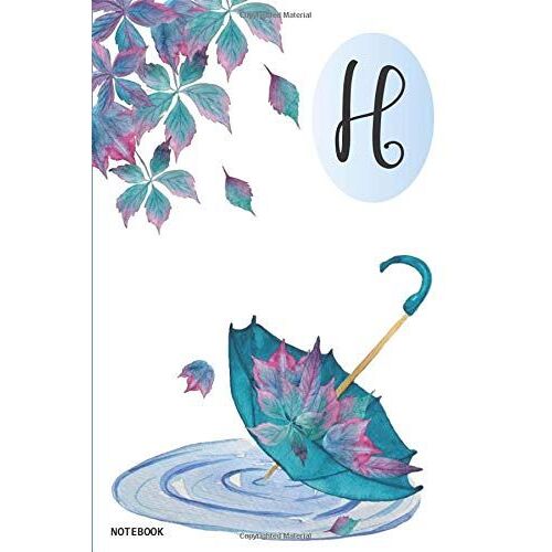 H: Watercolor Personal Initial H Journal | Monogrammed Notebook, Diary, Or Poetry Book (Beautiful Watercolor Personal Initial Monogram Journal)