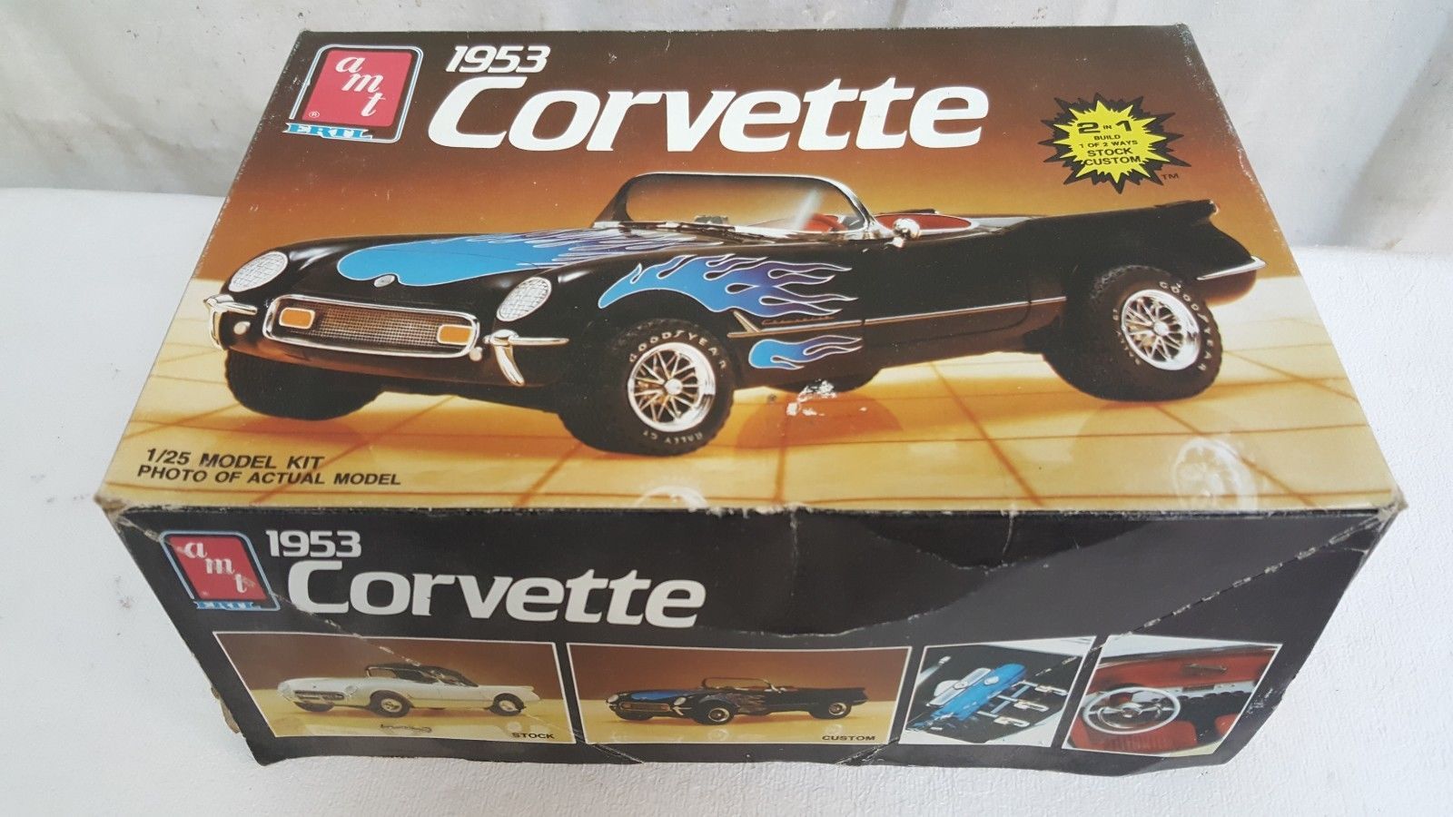 Maquette Amt Ertl Ref 6519 1/25e 1953 Corvette Scale Plastic Kit Model Car D-Ertl