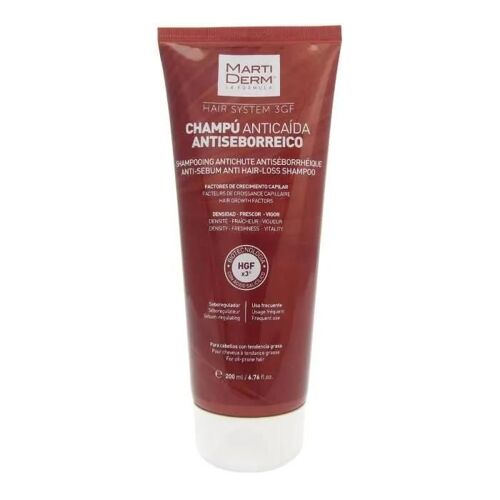 Martiderm Hair System Shampooing Anti-Chute Anti-Sébum 200ml 