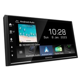 Kenwood DMX7722DABS - Autoradio multimédia avec écran 6.8 pouces Avec Carplay Sans Fil Et Android Auto (4 X 50 W, Dab+/Fm, Bt, 3 Sorties Pré-Sorties 2,5 V, Usb, Contrôle Ipod/Iphone)