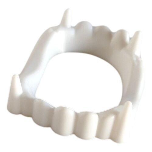 Dentier Dents De Vampire En Plastique Déguisement Halloween Adulte Ado