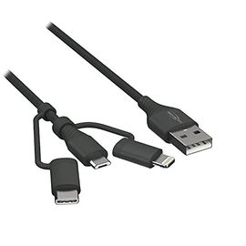 Câble de données et de chargement USB - 3-en-1 - 120 cm ANSMANN