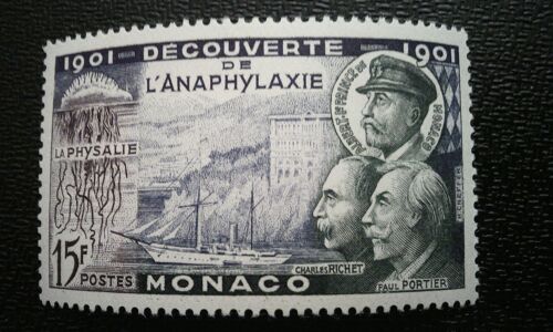 Timbre Monaco (Yt 396 ) 1953 Hirondelle Ii, Richet, Portier, Prince Albert I