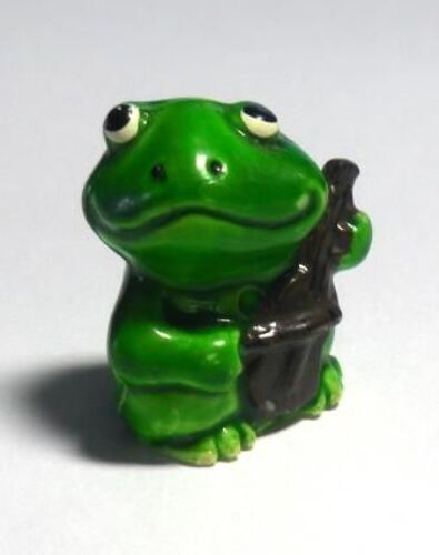 Figurine "Onken" (2000) - Funny Frogs / N° 3 - Violoncelle