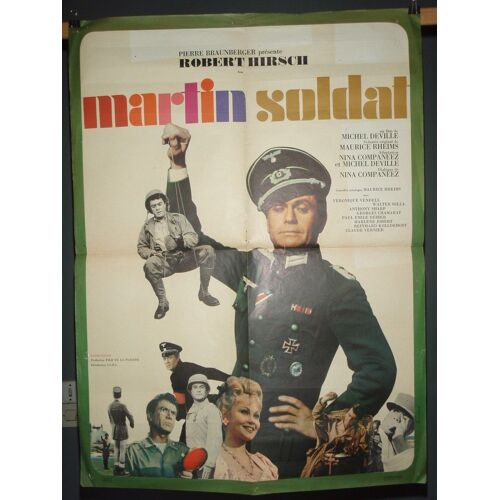 Martin Soldat - 1966 - Affiche Originale Pliée 60 X 80 - Michel Deville - Robert Hirsch - Ferracci