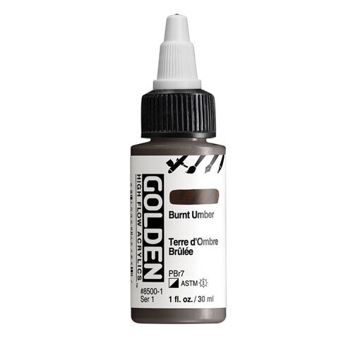 Golden 30 Ml High Flow Terre D'ombre Brûlée - S1